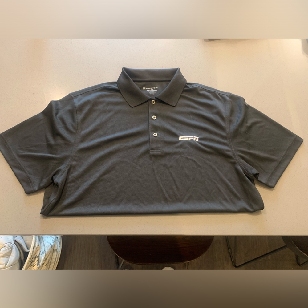 *NWOT* Official Embroidered ESPN Golf Polo 
COLOR: Black
SIZING: Multiple